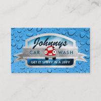 Cartes de visite de slogans de station de lavage