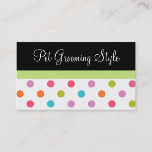 Cartes de visite de soin des animaux familiers