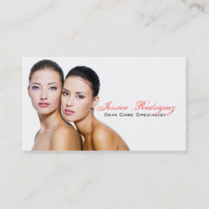 Cartes de visite de soins de la peau de beauté