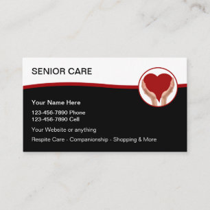 Cartes de visite de soins infirmiers à domicile