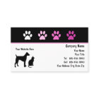 Cartes de visite de soins pour animaux