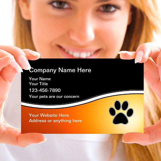 Cartes de visite de soins pour animaux (Créateur téléchargé)