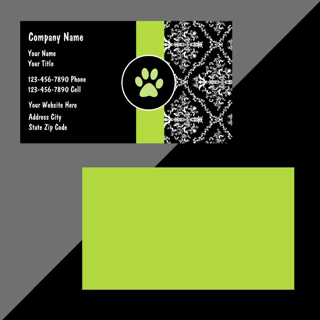 Cartes de visite de soins pour animaux (Créateur téléchargé)