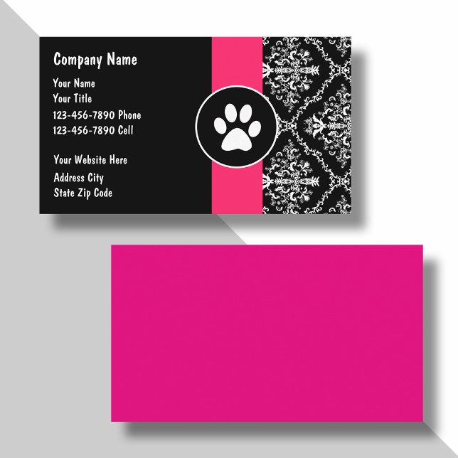 Cartes de visite de soins pour animaux (Créateur téléchargé)