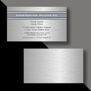 Cartes de visite de soudage