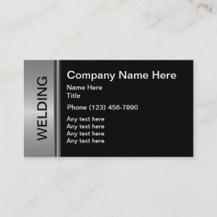 Cartes de visite de soudure de construction