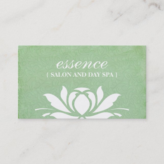 Cartes de visite de spa de salon et de jour (Devant)