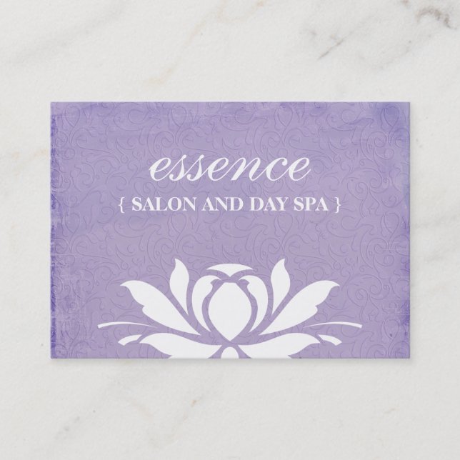 Cartes de visite de spa de salon et de jour (Devant)