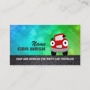 Cartes de visite de station de lavage