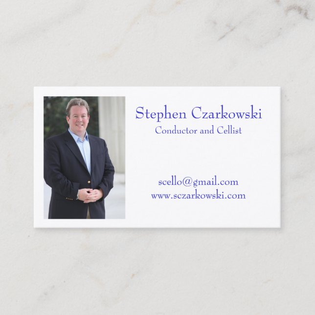 Cartes de visite de Stephen Czarkowski (Devant)