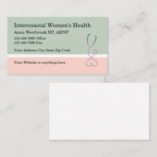 Cartes de visite de stéthoscope Médicale pour la s