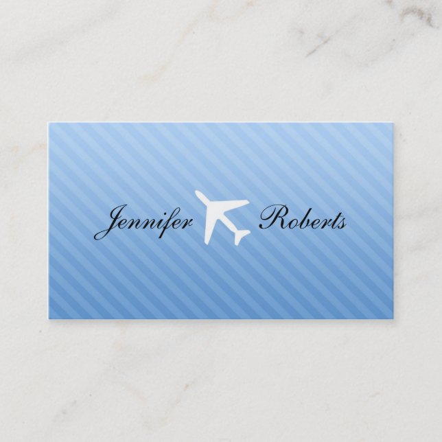 Cartes de visite de steward (hôtesse de l'air) (Devant)