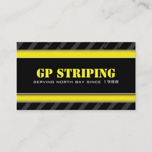 Cartes de visite de Striping Company (Devant)