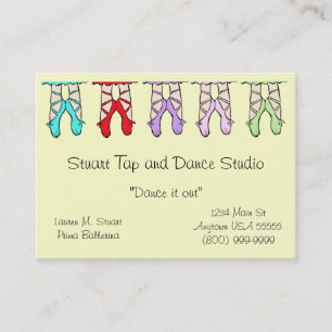 Cartes de visite de studio de danse