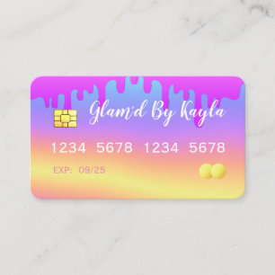 Cartes de visite de style carte de crédit