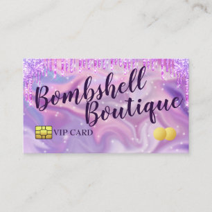 Cartes de visite de style carte de crédit Parties 