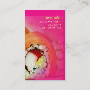 Cartes de visite de sushi de PixDezines