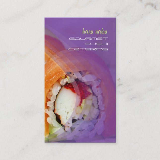 Cartes de visite de sushis PixDezines (Devant)