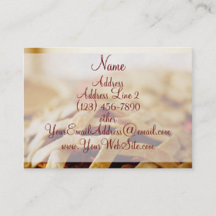 Cartes de visite de tarte cuits au four par