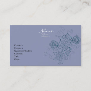Cartes de visite de tatouage de tulipe