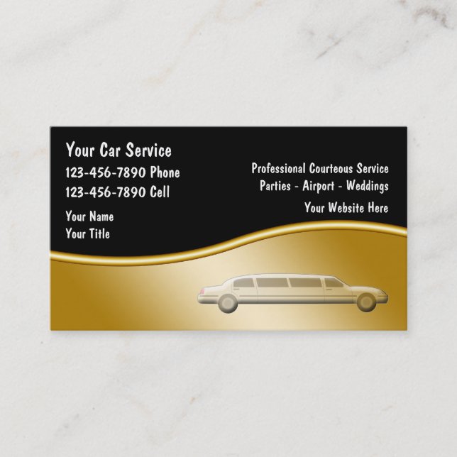 Cartes de visite de taxi (Devant)
