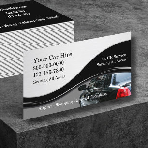 Cartes de visite de taxi