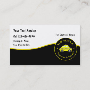 Cartes de visite de taxi