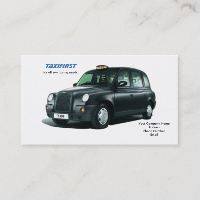 Cartes de visite de taxi (Devant)