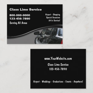 Cartes de visite de taxis Cool classiques