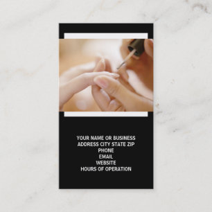 Cartes de visite de technicien de clou