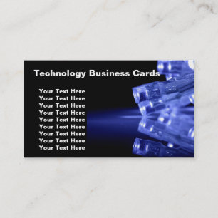Cartes de visite de technologie