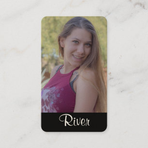 Cartes de visite de tête de modèle