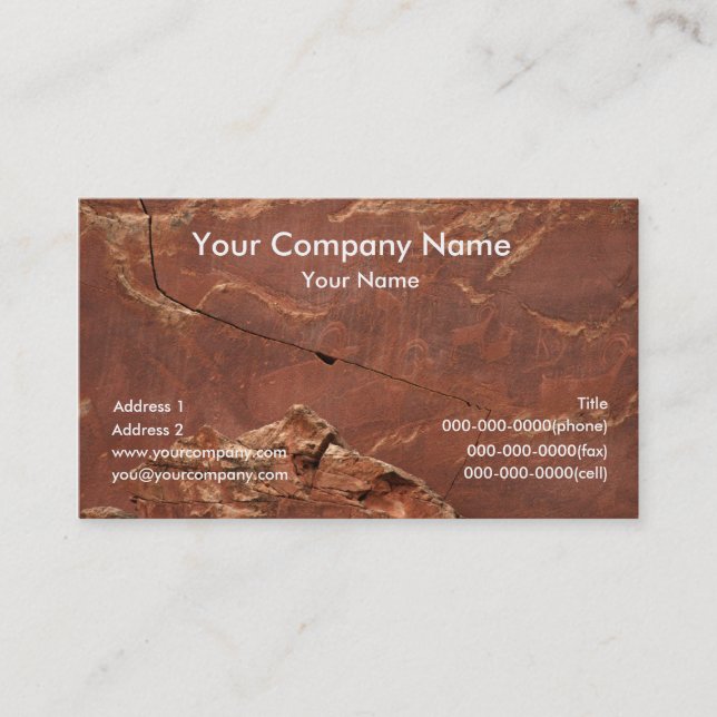 Cartes de visite de texture de la terre (Devant)