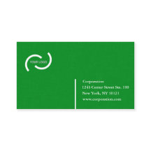 cartes de visite de texture de lin vert profession