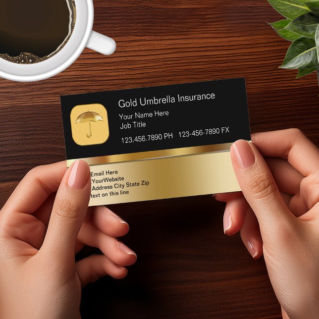 Cartes de visite de thème Assurance classe (Créateur téléchargé)