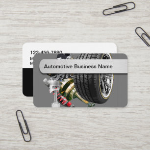 Cartes de visite de thème automobile cool