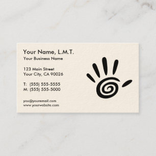 Cartes de visite de thérapie de massage