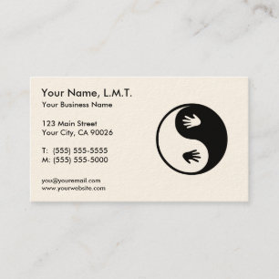 Cartes de visite de thérapie de massage
