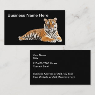 Cartes de visite de tigres sauvages
