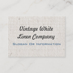 Cartes de visite de toile blancs vintages