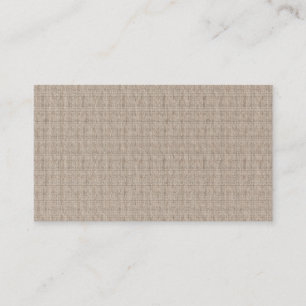 Cartes de visite de toile de toile de jute