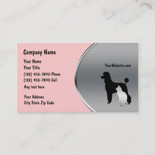 Cartes de visite de toilettage d'animal familier