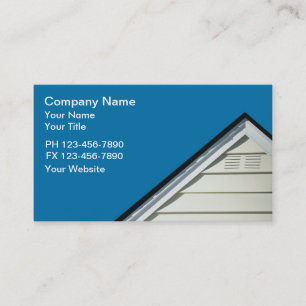 Cartes de visite de toiture