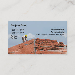 Cartes de visite de toiture