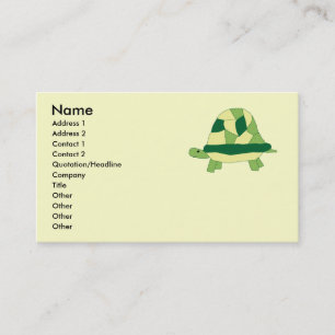 Cartes de visite de tortues
