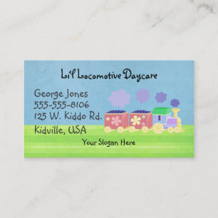 Cartes de visite de train de bébé
