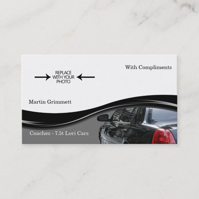 Cartes de visite de transport (Devant)
