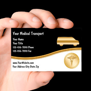 Cartes de visite de transport Médicale