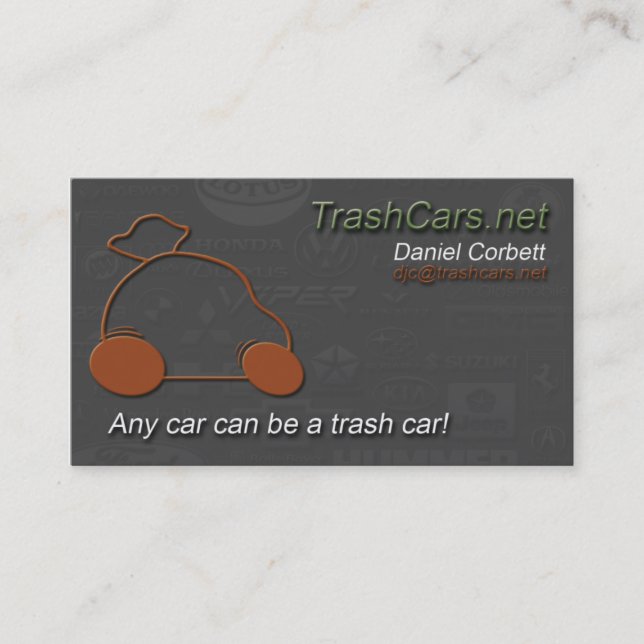 cartes de visite de TrashCars.net (Devant)