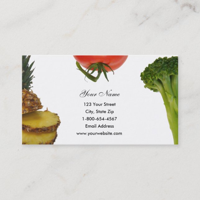 Cartes de visite de trio de produit (Devant)